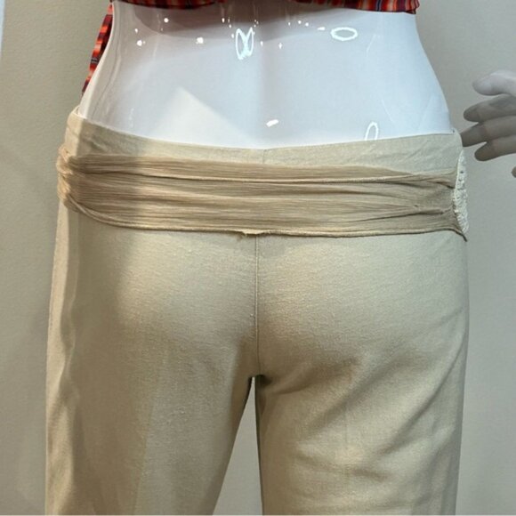 Vintage Nissa Linen Blend Hip Hugger Flared Pant - Picture 9 of 16